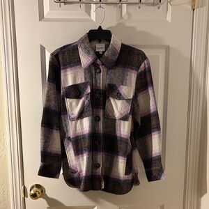 Sky to Moon Women’s Plaid Button-Down Shirt